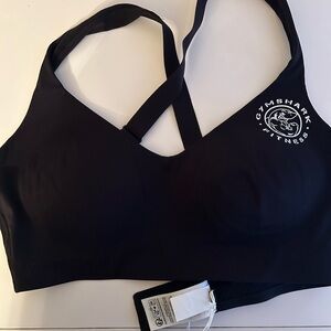 Gymshark Black Cross-Back Sports Bra